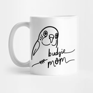 Budgie Mom Line Art Mug